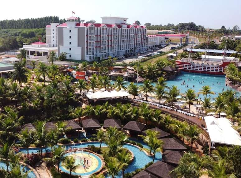 São Pedro Thermas Resort, empreendimento hoteleiro, que integra o parque e faz parte do complexo Thermas de São Pedro