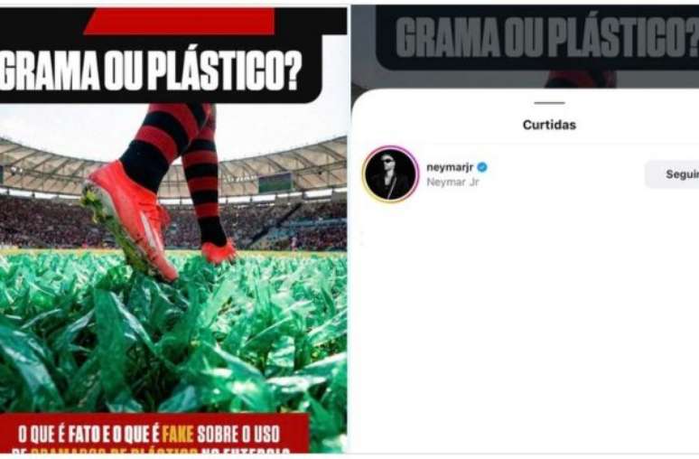 Jogadores curtem post do Flamengo sobre sintético –