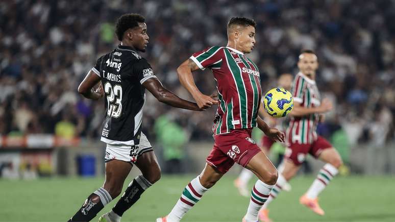 Lance do jogo entre Vasco e Fluminense