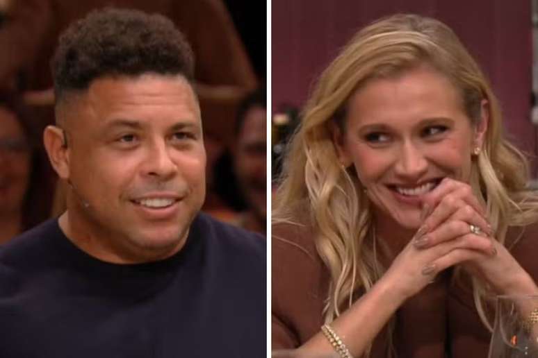 Ronaldo Fen&ocirc;meno e sua esposa, Celina Locks