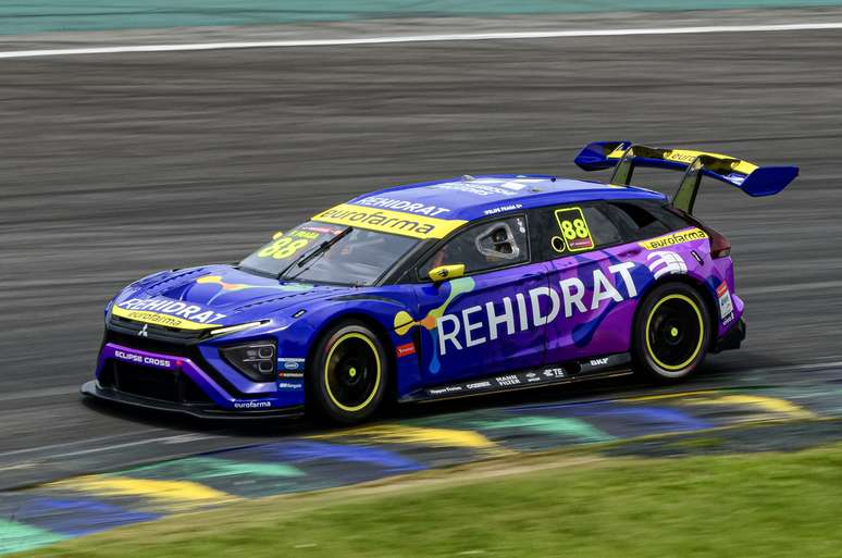 Felipe Fraga durante o TL2 da última etapa em Interlagos. 