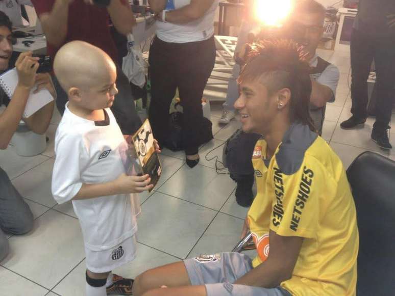 Matheus Souto e Neymar em 2012