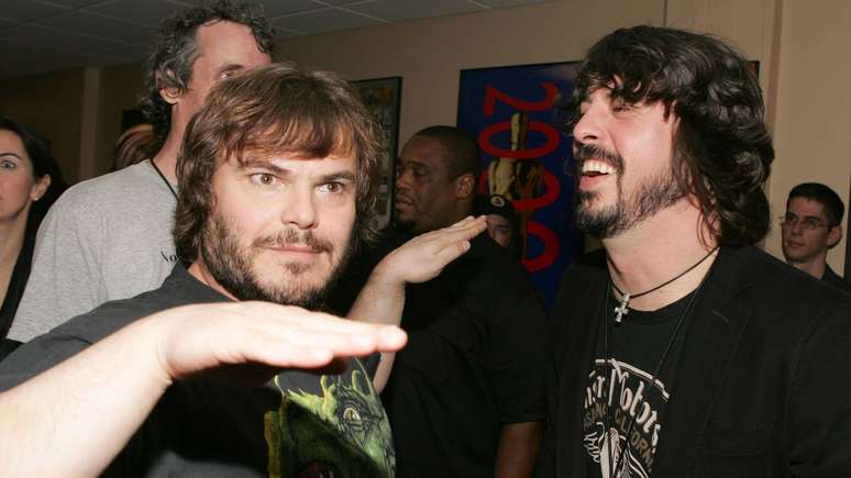 Jack Black e Dave Grohl em 2006