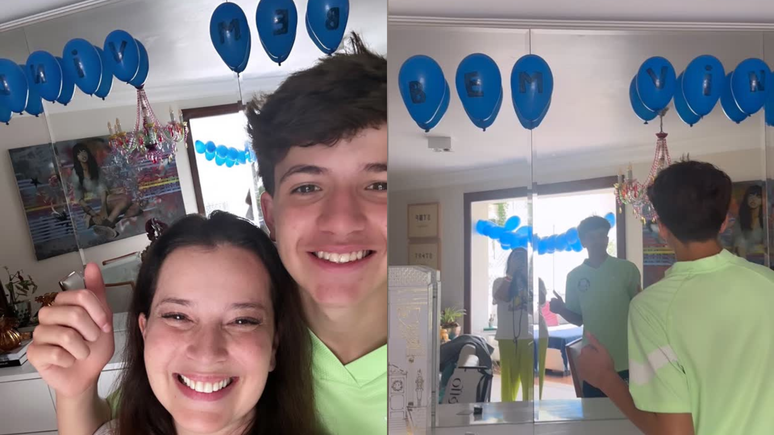 Iza Stein recebe homenagem em casa após internação por AVC