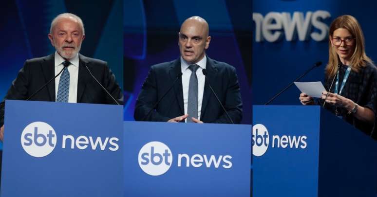 President Lula, STF Minister Alexandre de Moraes and SBT President Daniela Beyruti spoke at the event.