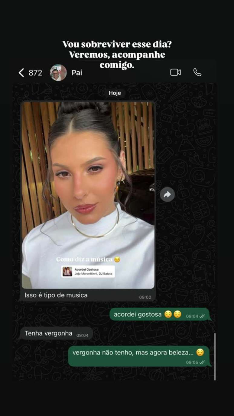 Ana Castela mostra bronca que levou do pai