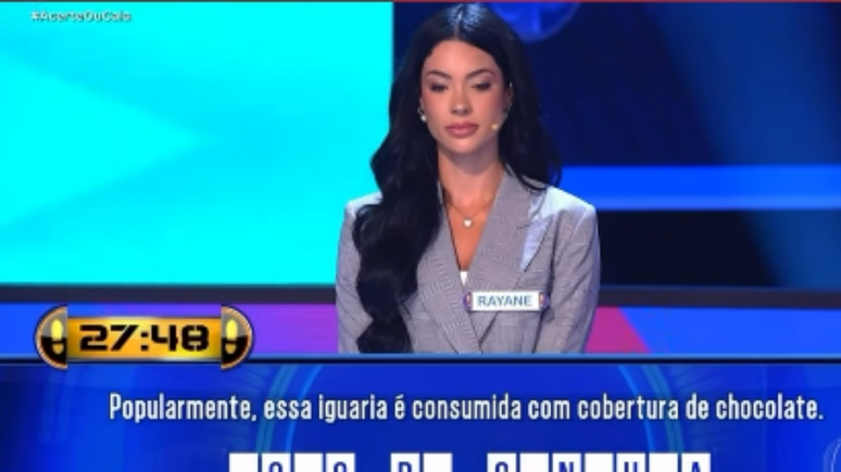 Rayane Figliuzzi no Acerte ou Caia