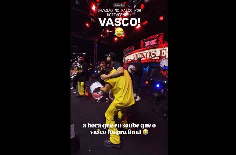 Storie de Gustavo Goes ap&oacute;s a classifica&ccedil;&atilde;o do Vasco &ndash;