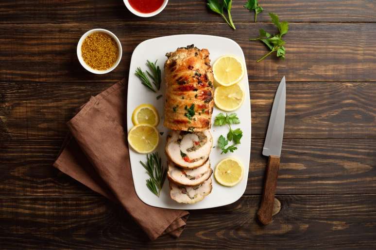 Lombo recheado cl&aacute;ssico 