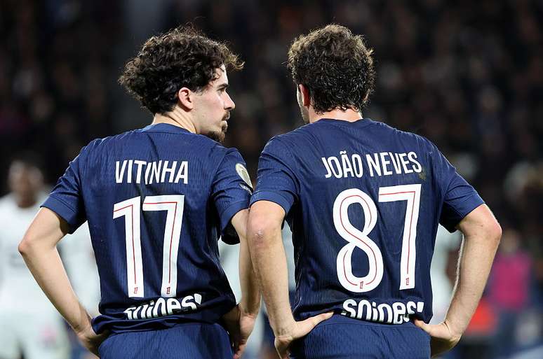 Vitinha e Jo&atilde;o Neves s&atilde;o os jogadores do PSG com maior valor de mercado