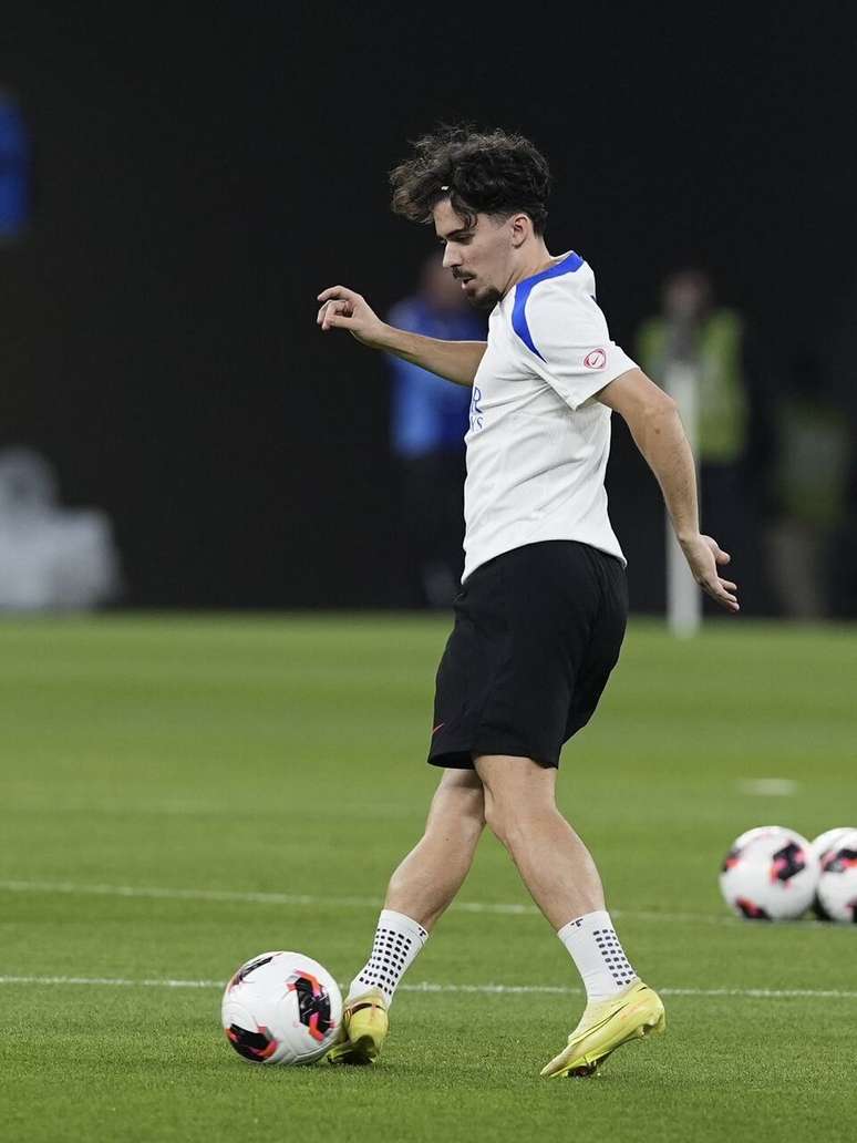 Vitinha em treino do PSG; o &uacute;ltimo antes da final contra o Flamengo &ndash;