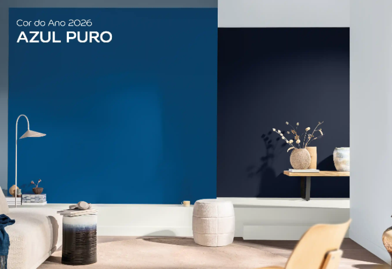 Tintas Coral elegeu o Azul Puro