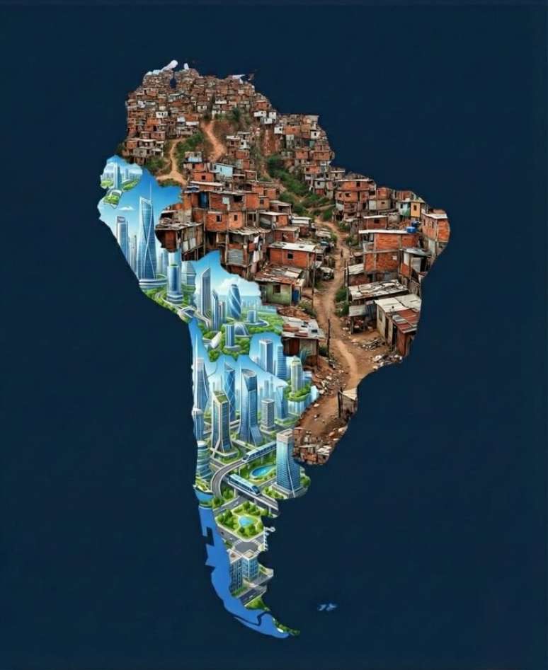 Ilustra&ccedil;&atilde;o foi compartilhada por Milei ap&oacute;s a elei&ccedil;&atilde;o de Kast como novo presidente do Chile.