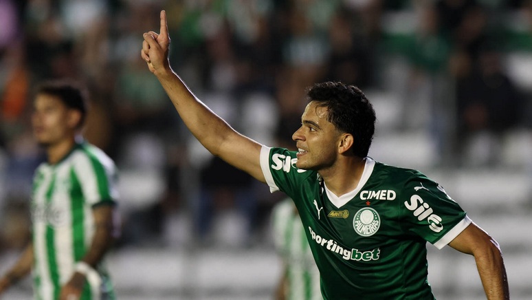 Bruno Rodrigues abriu o placar para o Palmeiras contra o Juventude 