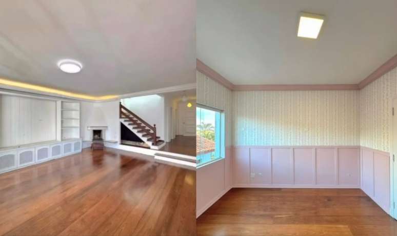 C&ocirc;modos amplos fazem parte da casa da apresentadora na regi&atilde;o metropolitana de S&atilde;o Paulo