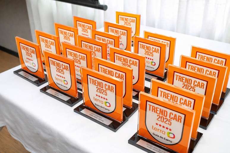 Troféus do Prêmio Trend Car 2025 Terra - Guia do Carro