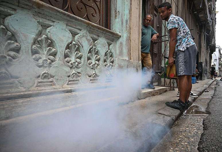 O governo cubano realiza campanhas de pulveriza&ccedil;&atilde;o (fumac&ecirc;) para combater os mosquitos, principal vetor dos v&iacute;rus que circulam no pa&iacute;s