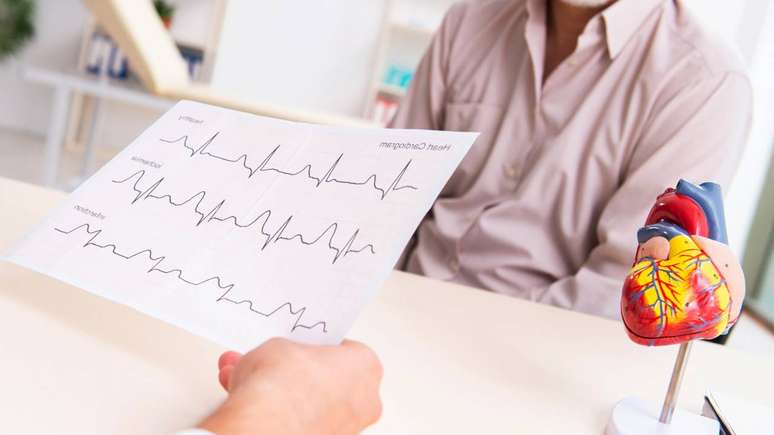 cardiologista analisando sa&uacute;de arterial &ndash; depositphotos.com / Elnur_