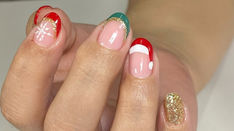 Unhas de Natal 