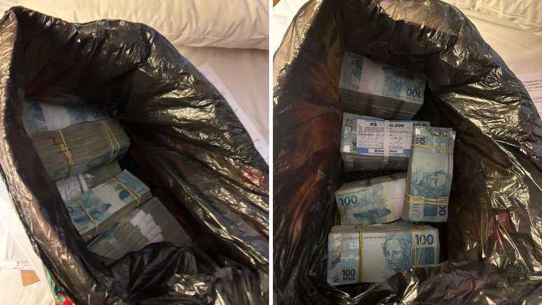 Dinheiro encontrado pela PF em endere&ccedil;os de investigados estava em sacos de lixo