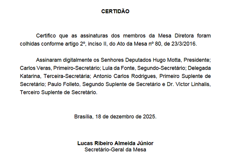 Lista dos que assinaram pela cassa&ccedil;&atilde;o dos mandatos de Eduardo Bolsonaro (PL-SP) e Alexandre Ramagem (PL-RJ)