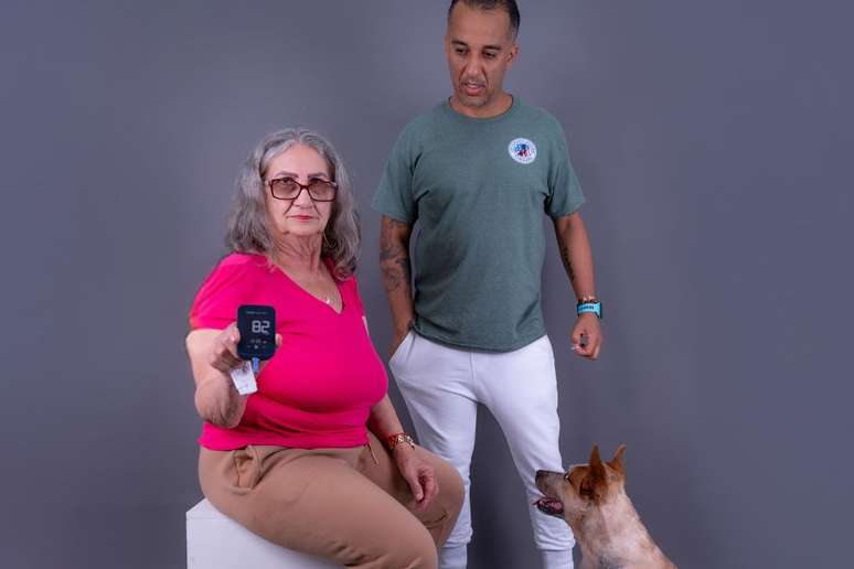 Adestrador Glauco Lima e sua m&atilde;e