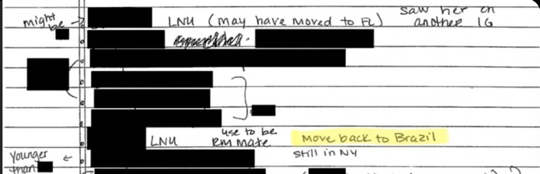 'பிரேசிலுக்குத் திரும்புதல்' விவரிக்கப்பட்டுள்ள ஆவணத்திலிருந்து ஒரு பகுதி
