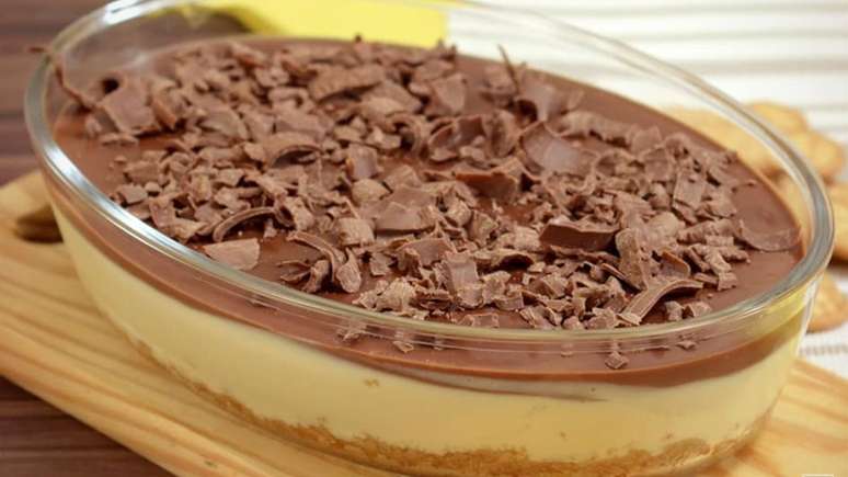 Torta de maracuj&aacute; com chocolate &ndash; Foto: Guia da Cozinha