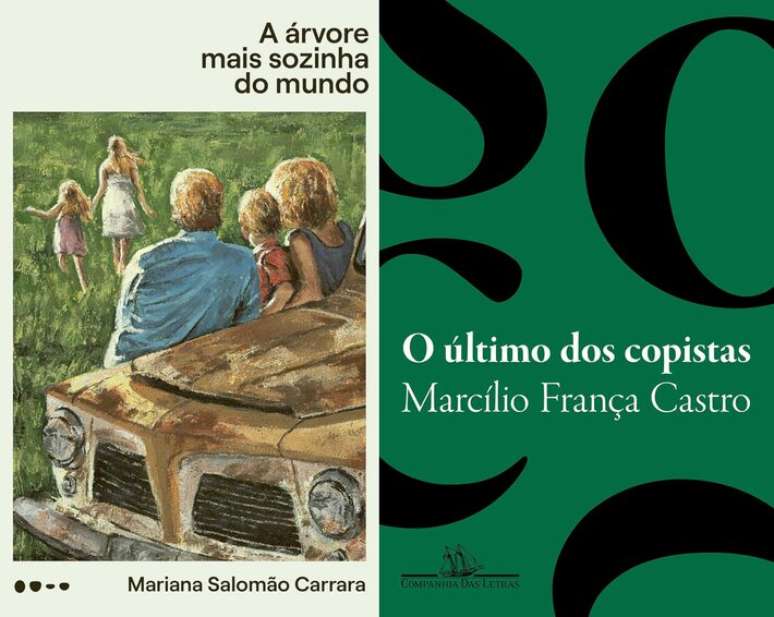 Capas de 'A &aacute;rvore mais sozinha do mundo' e 'O &uacute;ltimo dos copistas', vencedores do Pr&ecirc;mio S&atilde;o Paulo de Literatura