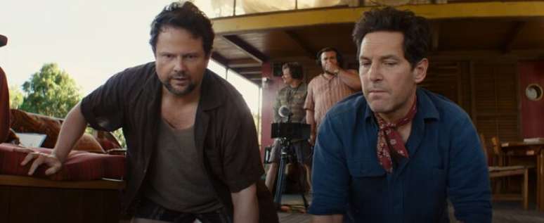 Selton Mello e Paul Rudd em cena de 'Anaconda'