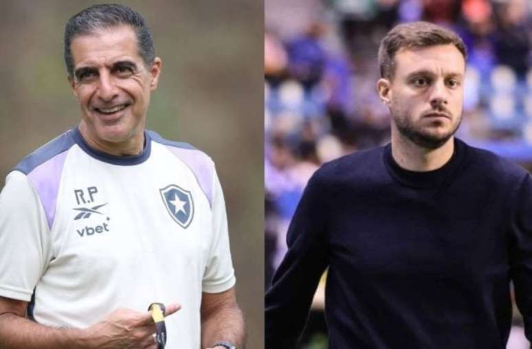 Renato Paiva d&aacute; orienta&ccedil;&otilde;es em treino durante o per&iacute;odo que foi comandante do Botafogo &ndash;