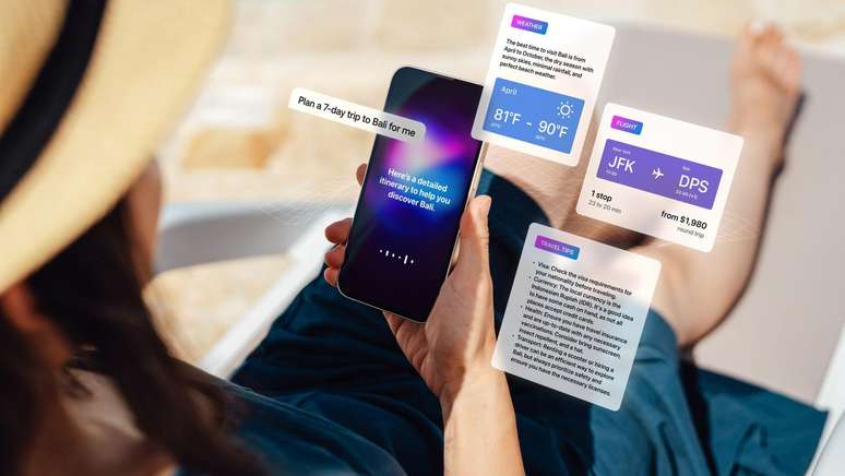 Cada vez mais pessoas usam a IA generativa para planejar suas viagens e fazer reservas