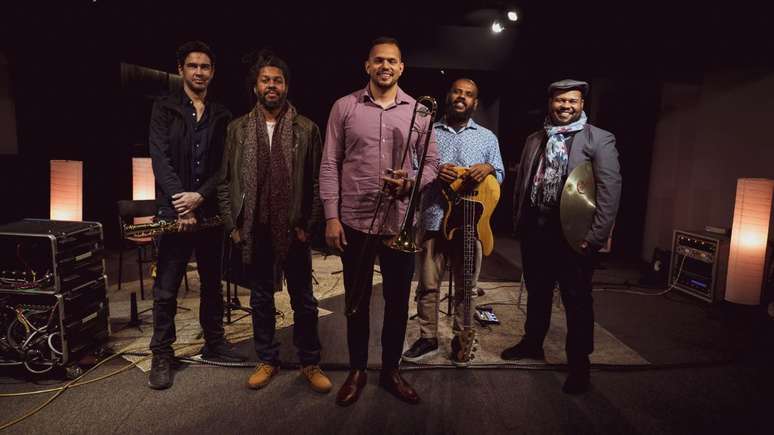 M&uacute;sicos ganhadores do Grammy Latino, que tocaram com Felipe em seu disco N&atilde;o Deixe para Amanh&atilde;, pelo selo nova-iorquino Outside in Music.