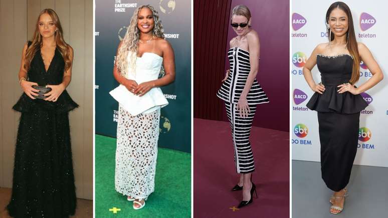 Famosas com cintura peplum (Fotos: Reprodu&ccedil;&atilde;o/Instagram/Brazil News)