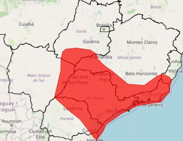 Inmet tem alerta vermelho para onda de calor em SP e outros Estados.