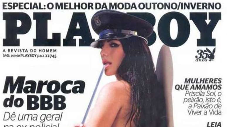 Anamara Barreira, a Maroca, posou para a Playboy