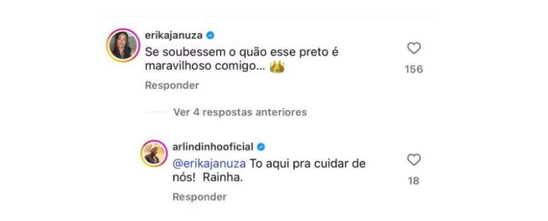 Erika Januza defende namorado