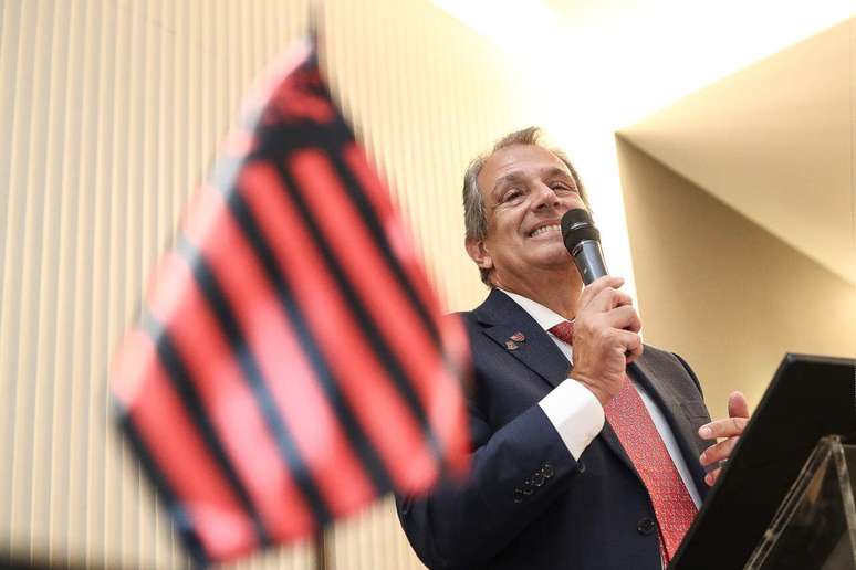Posse do novo presidente do Flamengo, Luiz Eduardo Baptista, o Bap &ndash;