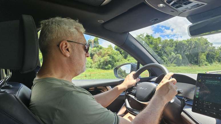 Sergio Quintanilha com o BYD Tan EV: 1.200 km na estrada