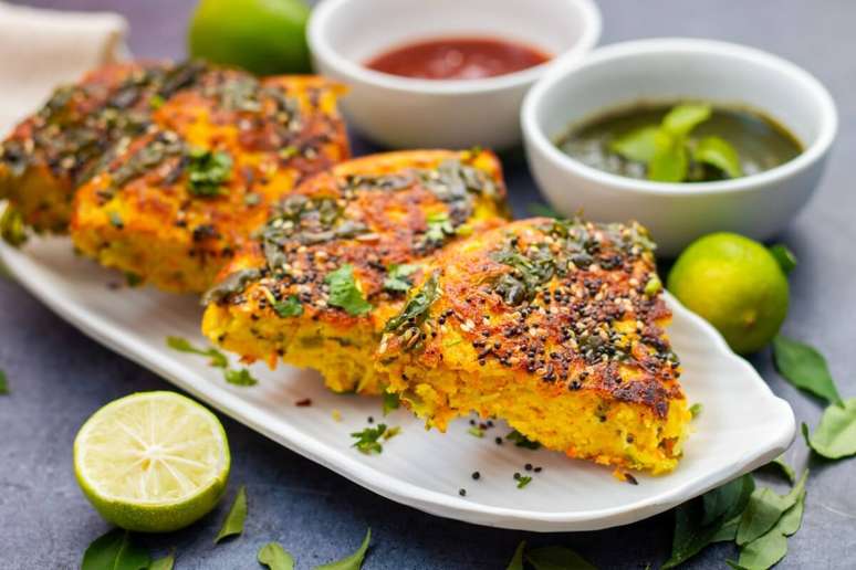 Savory cake with lentils and rice 