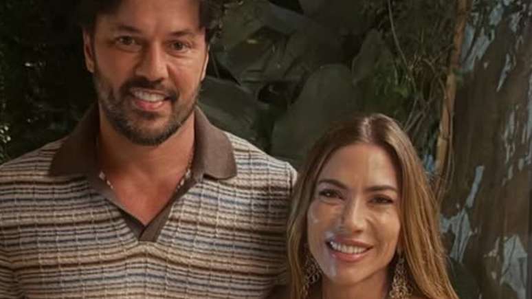 Patr&iacute;cia Abravanel e marido, F&aacute;bio Faria