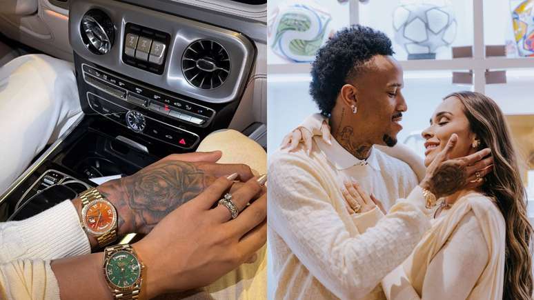 Tain&aacute; Milit&atilde;o e Eder Milit&atilde;o usam rel&oacute;gios milion&aacute;rios no R&eacute;veillon