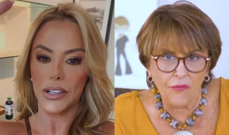 Nem dourado, nem branco: m&atilde;e de Z&eacute; Felipe, Poliana Rocha aposta em cor pol&ecirc;mica no R&eacute;veillon e explica decis&atilde;o; M&aacute;rcia Sensitiva rejeita o tom.