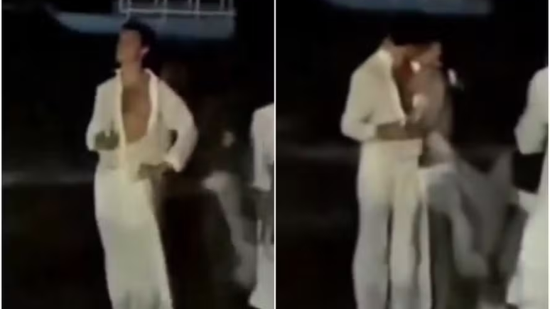 Na virada do ano, Bruna Marquezine surpreende Shawn Mendes com um beij&atilde;o