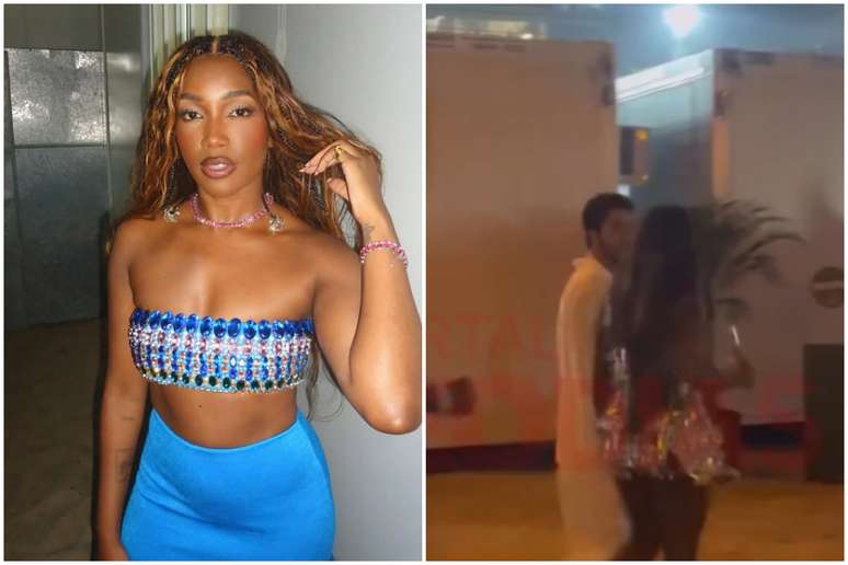 Iza spent time with João Lucas Silva backstage at New Year's Eve at Copacabana