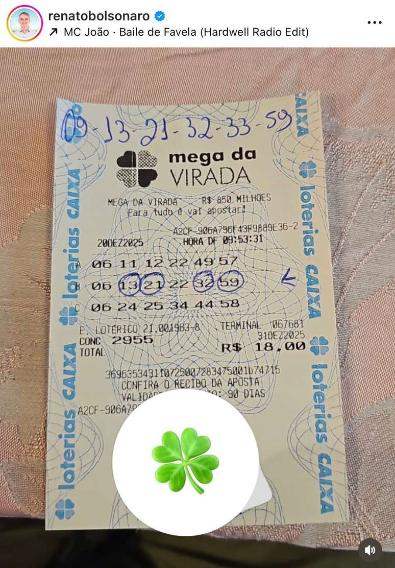 Aposta foi realizada por Renato Bolsonaro, irm&atilde;o do ex-presidente