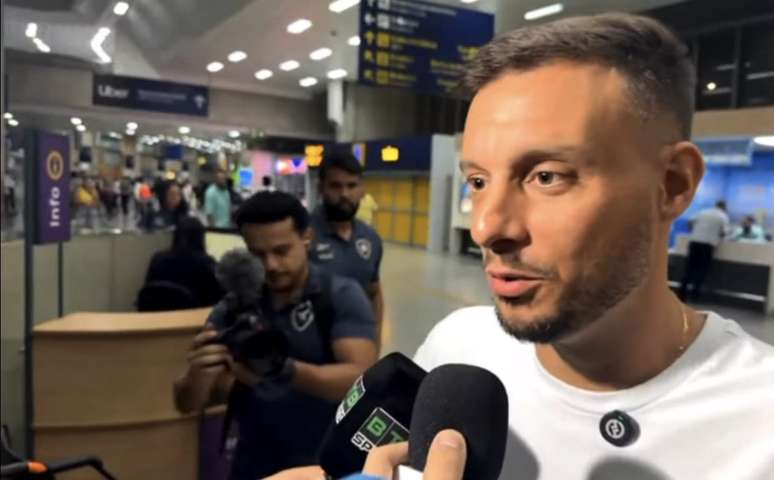 Martin Anselmi em sua chegada ao Rio de Janeiro 