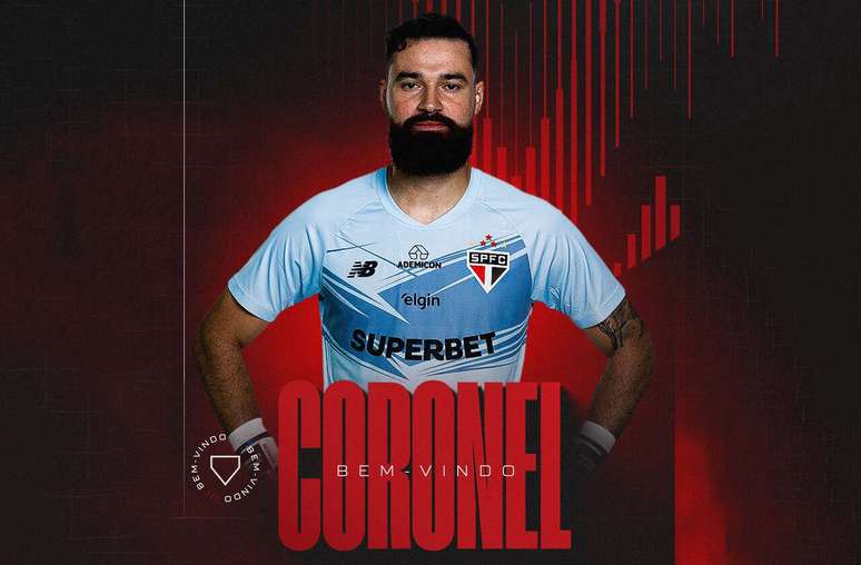 S&atilde;o Paulo anuncia a chegada do goleiro Coronel, de 29 anos &ndash;