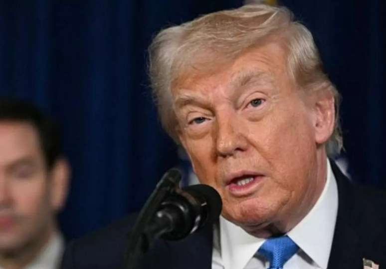 Trump deu entrevista coletiva neste s&aacute;bado