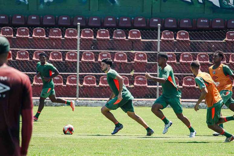Treino do Fluminense antes da estreia pela Copinha &ndash;